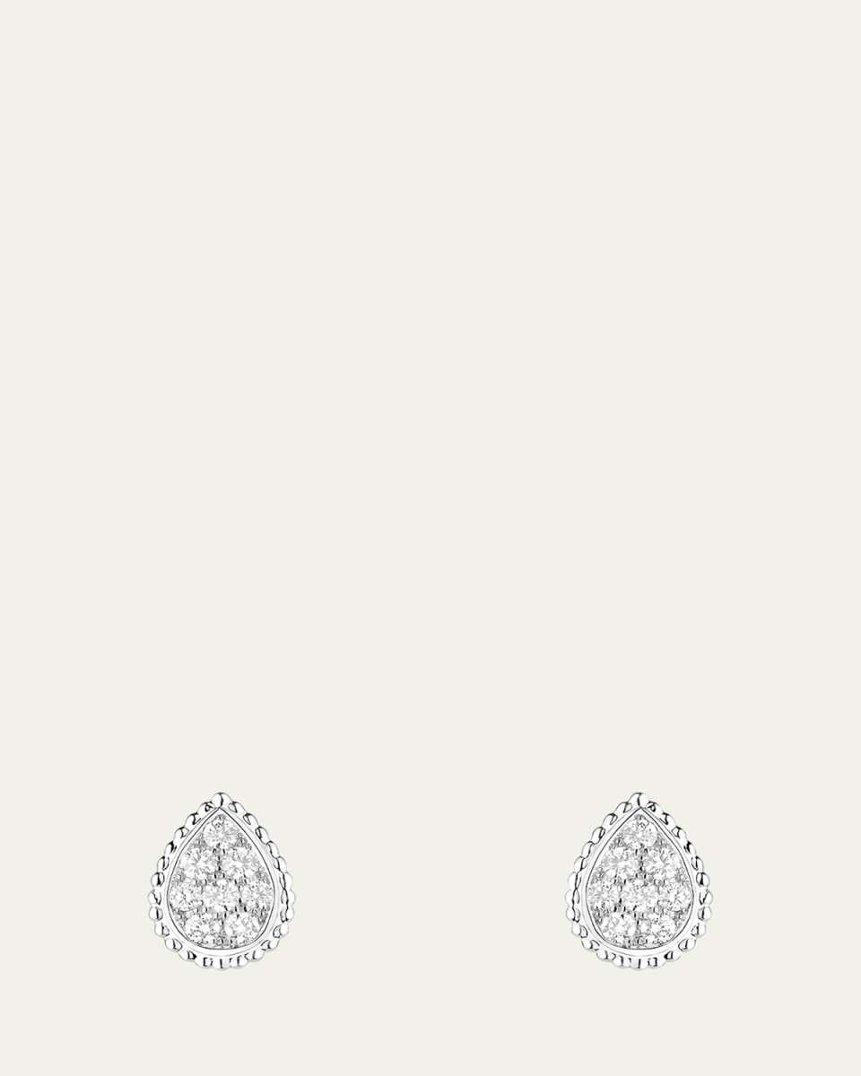 Serpent Boheme Small Motif Diamond Stud Earrings